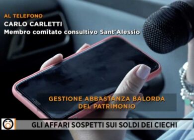 Roma, “Affari sospetti sui soldi dei ciechi”. Lo scandalo Ipab su Rete 4