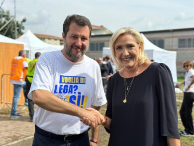 Salvini da Pontida: “Io e Giorgia stesso obiettivo, non ci divideranno”