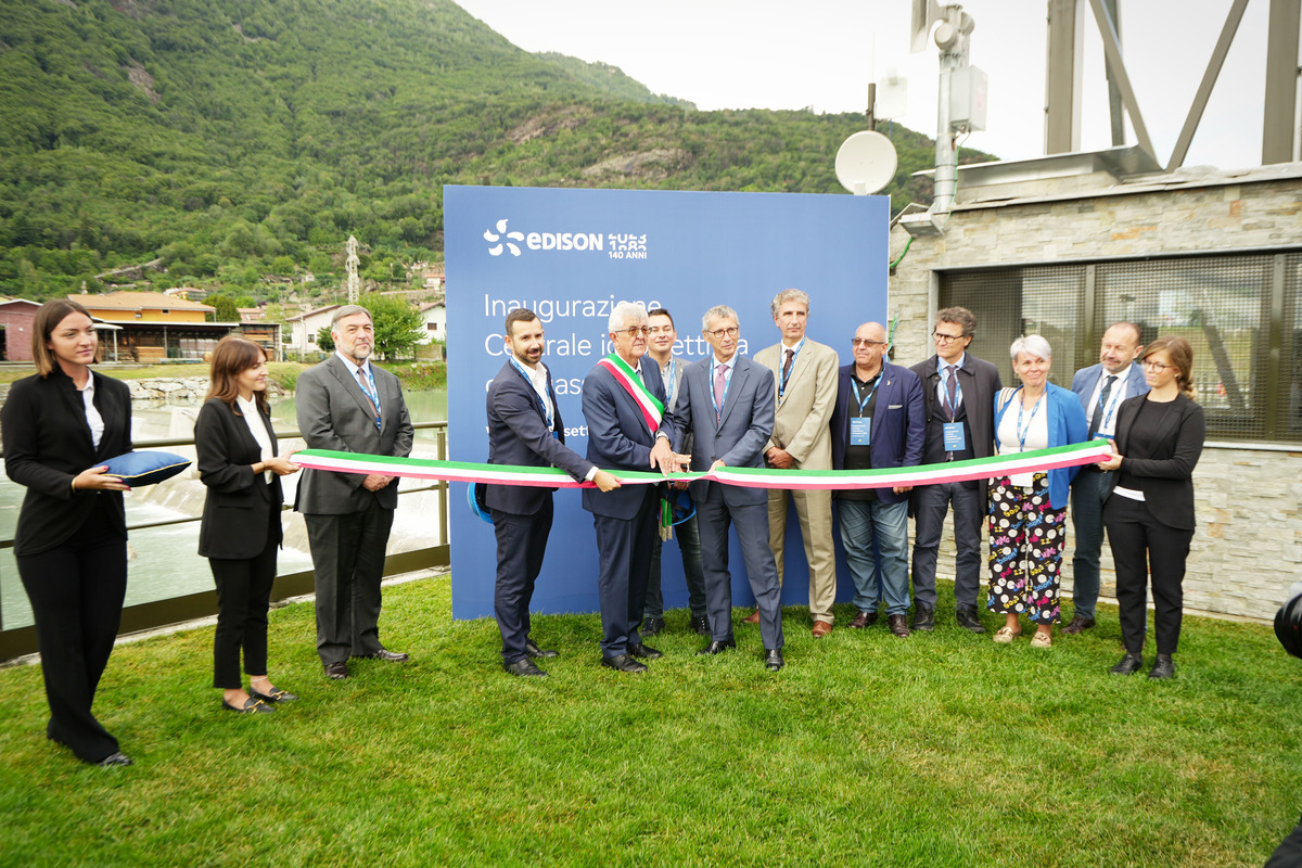Edison, inaugurata la nuova centrale idroelettrica a Quassolo