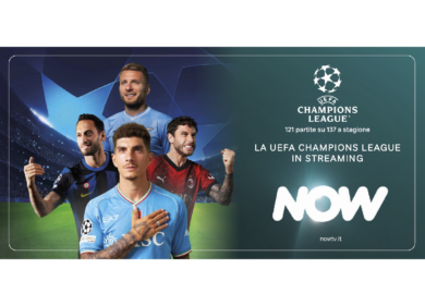 Sky: al via la campagna di NOW dedicata alle competizioni UEFA