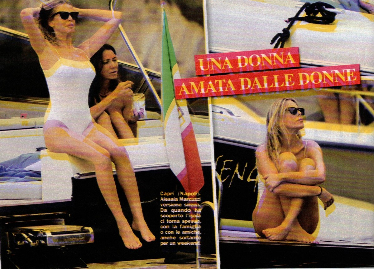 Alessia Marcuzzi, vacanze a Capri con le amiche: un partner può aspettare