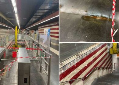 Roma, la metro A fa acqua: piove in stazione, scatta l’ira dei passeggeri
