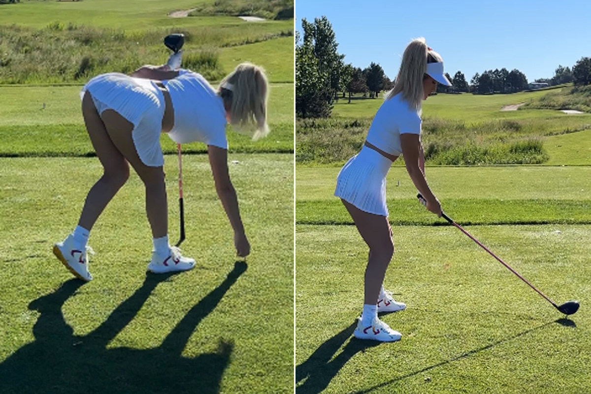 Paige Spiranac, selfie esplosivi: la golfista rende il green bollente. Le foto