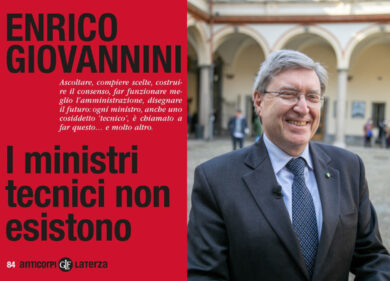 Enrico Giovannini torna in libreria: arriva “I ministri tecnici non esistono”