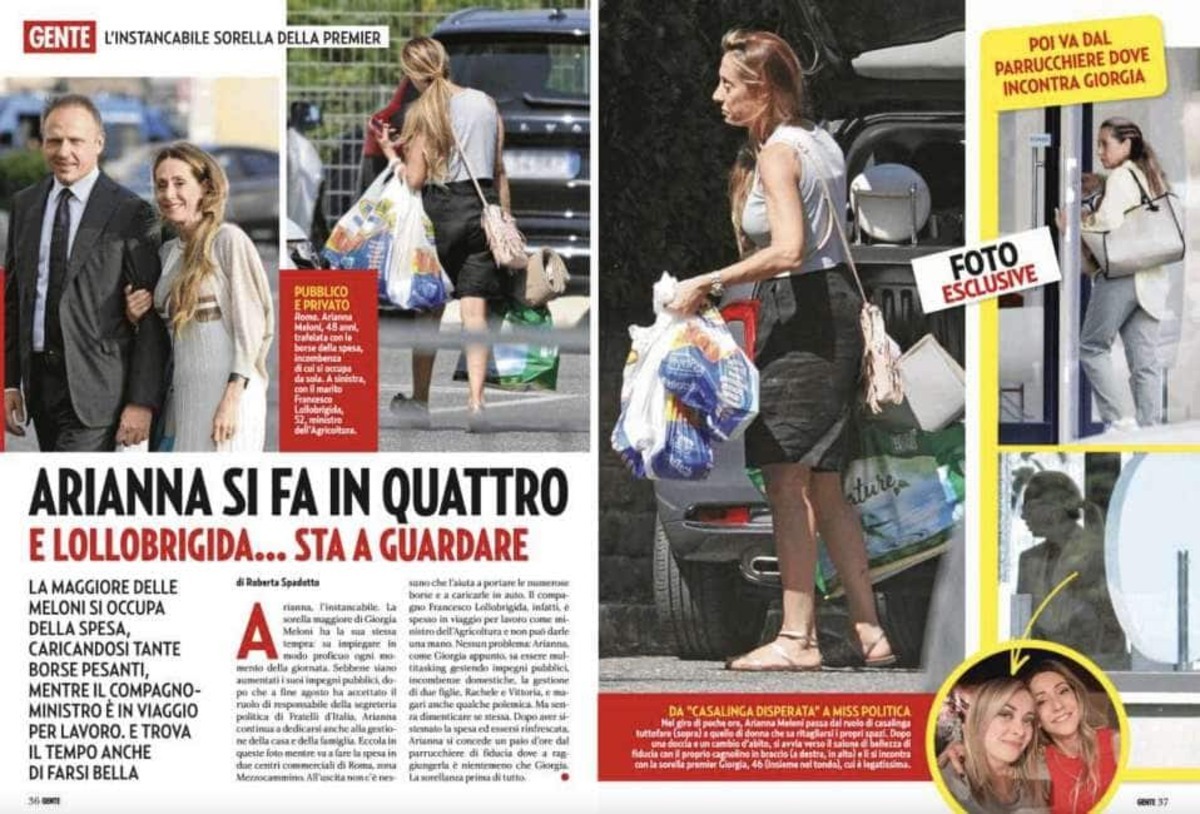 Arianna Meloni multitasking: tra spesa e parrucchiere (con Giorgia)