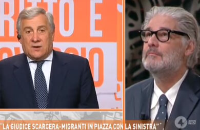 Ascolti tv, Del Debbio e Formigli calano entrambi ma il primo vince con Tajani