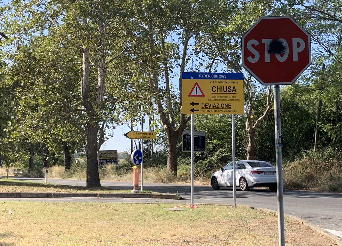 Ryder Cup: cantieri ancora da ultimare e cartelli dimenticati, resa dei conti