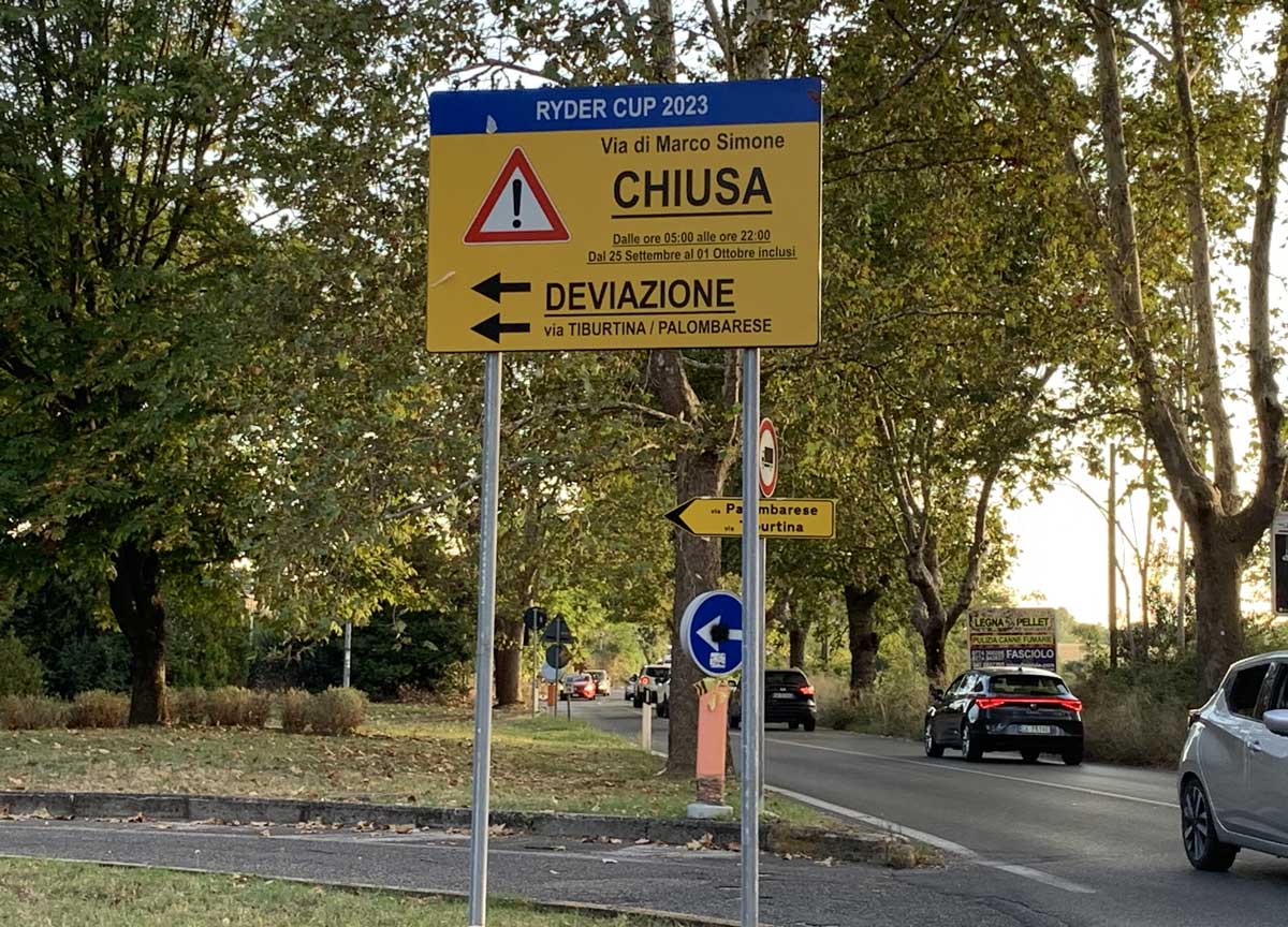 Ryder Cup: cantieri ancora da ultimare e cartelli dimenticati, resa dei conti