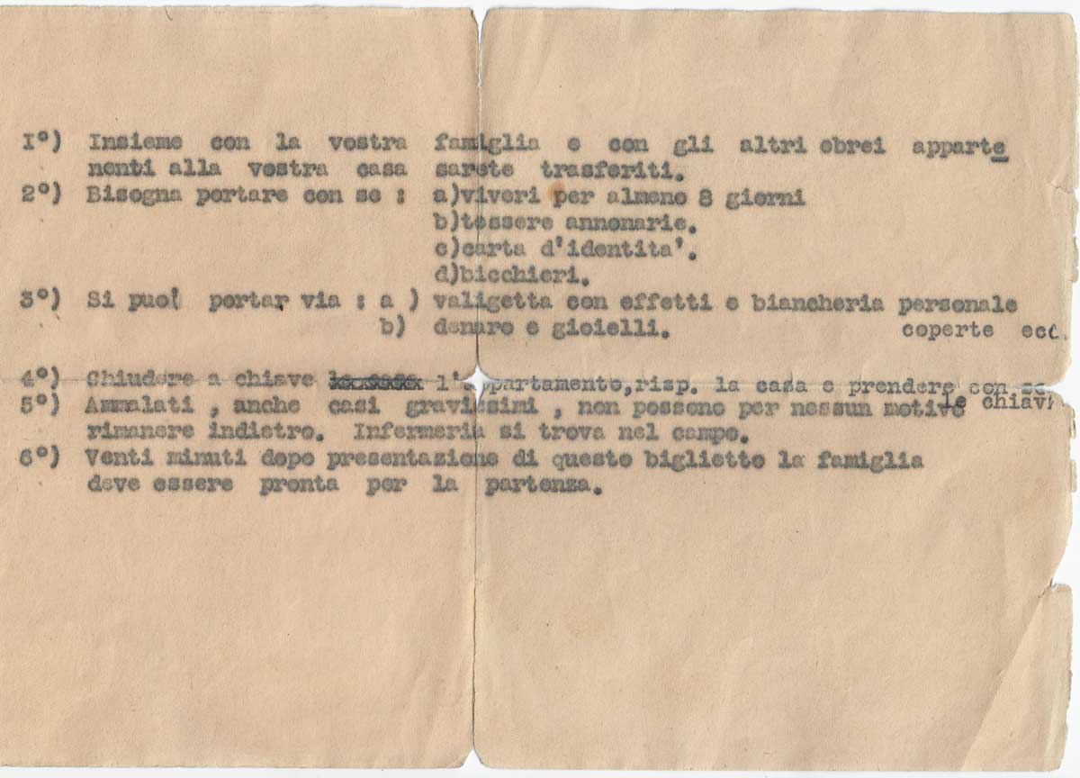 Rastrellamento del Ghetto di Roma: l’angoscia nel ricordo degli oggetti Rastrellamento del Ghetto di Roma: l’angoscia nel ricordo degli oggetti