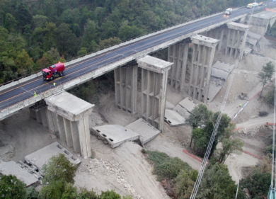 ASPI, demolito Viadotto Torraccia: l’operazione ne avvia l’ammodernamento