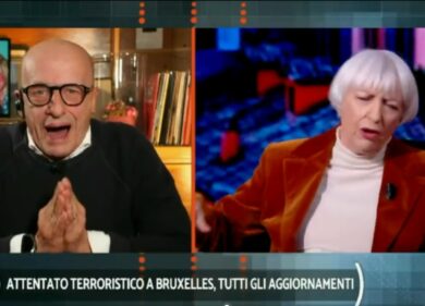 Quarta Repubblica, rissa tra Sallusti e Bompiani: “Ma che cazzo dice? Stupida”