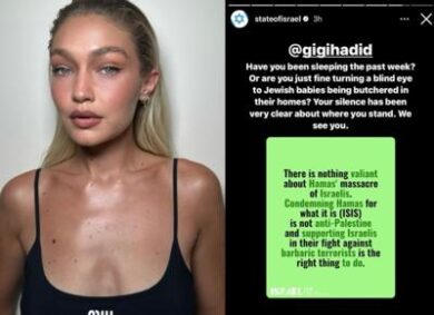 Gigi Hadid “teme per la propria vita”. Minacce dopo la polemica con Israele