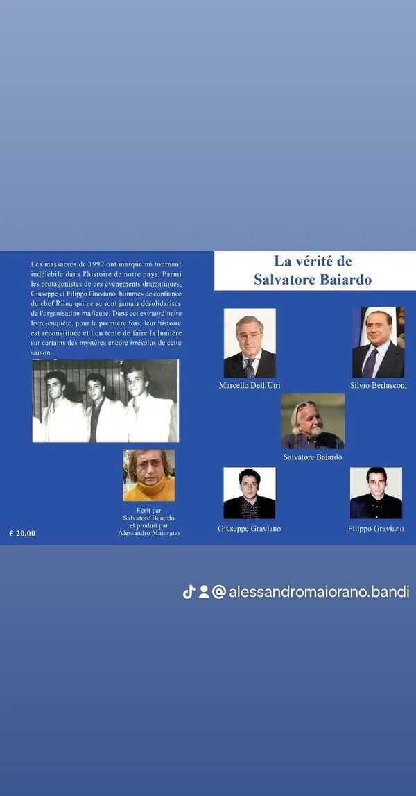 “La verità di Salvatore Baiardo”: il libro del tuttofare dei boss. Anteprima