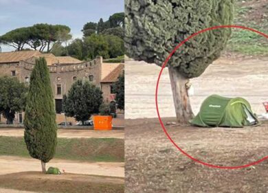 Circo Massimo sotto assedio: pianta le tende: “Voglio girare il mondo”