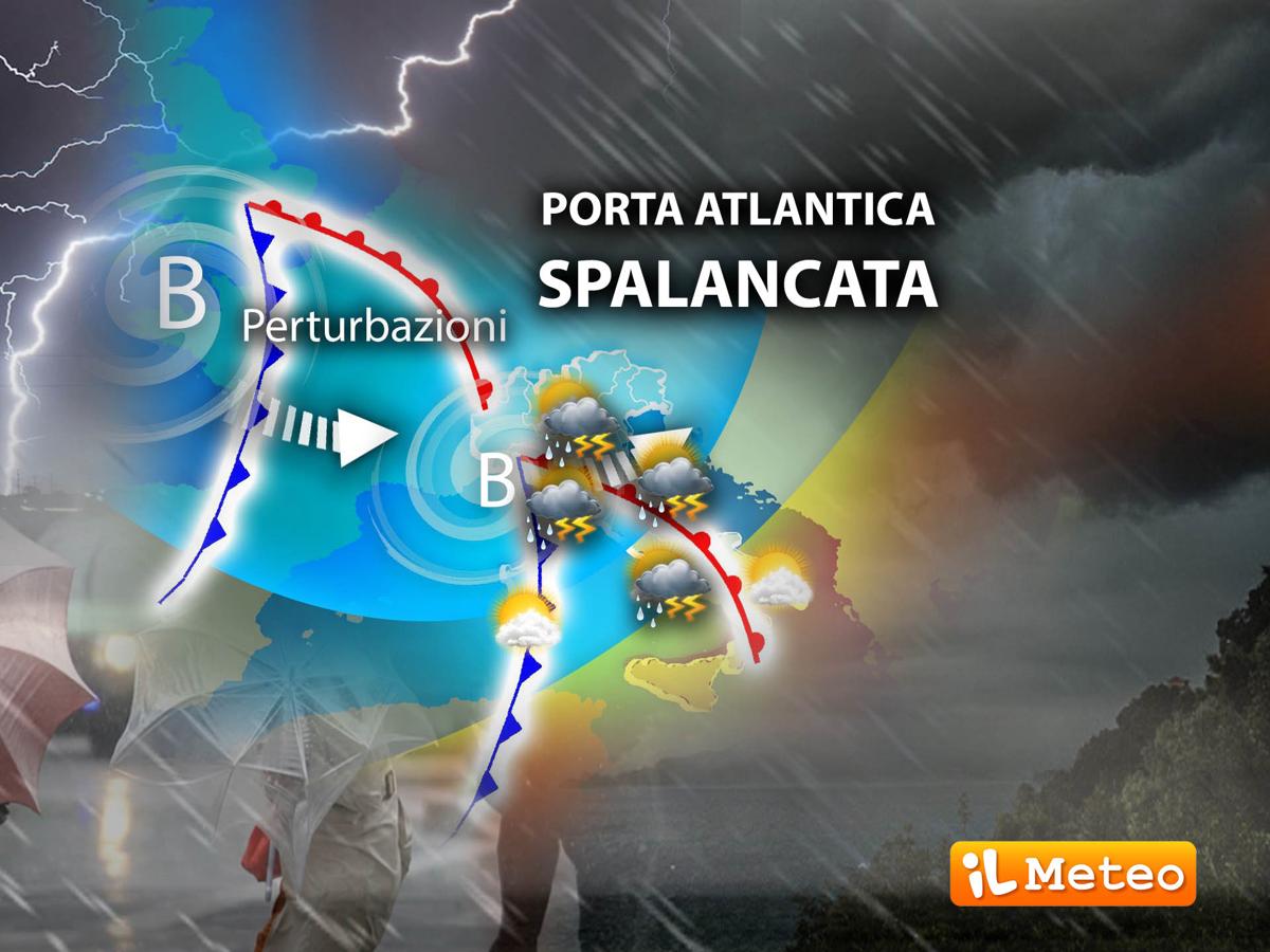 Meteo, “Porta Atlantica” spalancata: arrivano altre due perturbazioni Meteo, “Porta Atlantica” spalancata: arrivano altre due perturbazioni