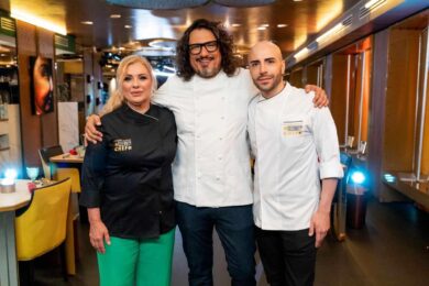 Tina Cipollari e Simone Di Matteo ai fornelli di Celebrity Chef