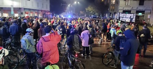 “Basta morti in strada”: la manifestazione a Milano. FOTO