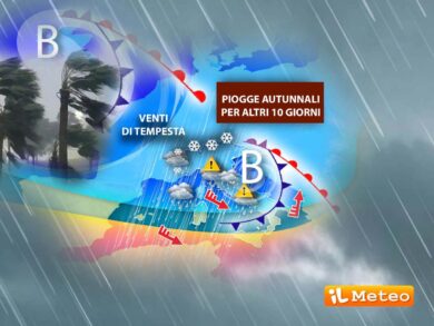 Meteo, Vortice di Halloween e cicloni sull’Italia: piogge e allarme alluvioni