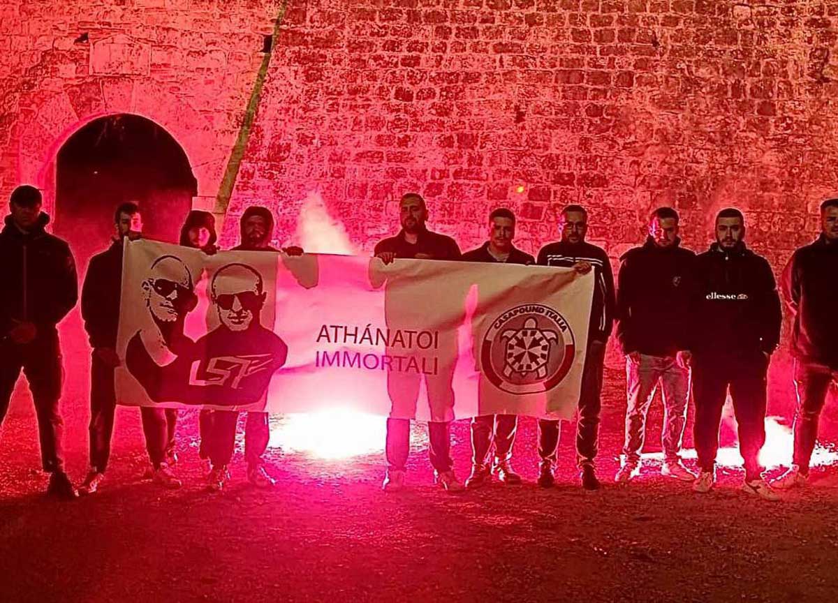 Casapound commemora Alba Dorata: bloccati in Grecia Iannone e Marsella Casapound commemora Alba Dorata: bloccati in Grecia Iannone e Marsella