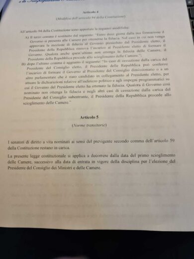 Premierato, ok dal Cdm. Esclusiva Affaritaliani.it: ecco il testo