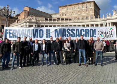 Il comitato di Alemanno da Papa Francesco per la pace in Medioriente