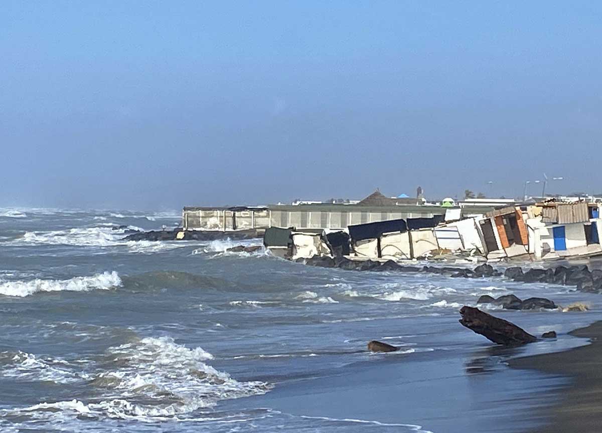 Fregene si lecca le ferite del maltempo, Baccini: “Ora un progetto salvacosta”