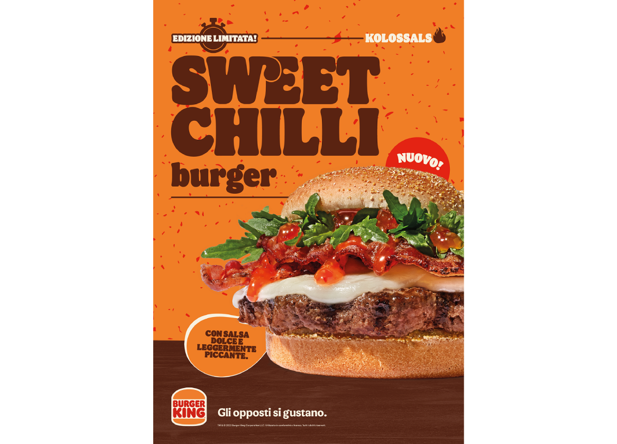 Burger King: presentato il nuovo panino Sweet Chilli Burger Burger King: presentato il nuovo panino Sweet Chilli Burger