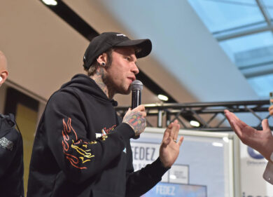 Fedez in piazza Duomo per l’evento ‘Dona il sangue, salva la vita’