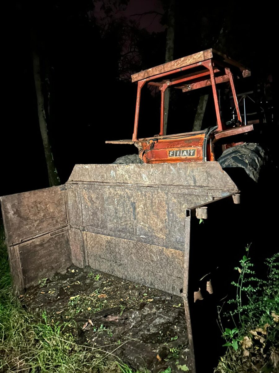 Foto dei mezzi che tagliano il Bosco Chianca 2