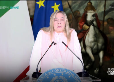 Crozza/ Meloni: “Manderemo la gente marrone a fare un bagno a Tirana”