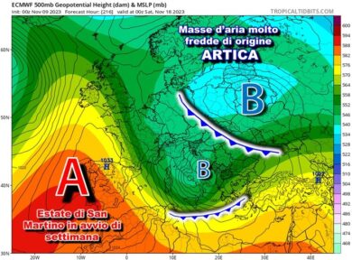 Meteo, freddo polare sull’Italia. Crollo termico: sotto 0° in pianura. Neve…