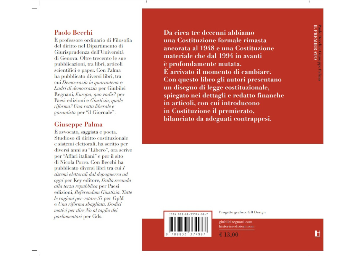 Il Premierato di PaoloBecchi Giuseppe Palma Il Premierato di PaoloBecchi Giuseppe Palma