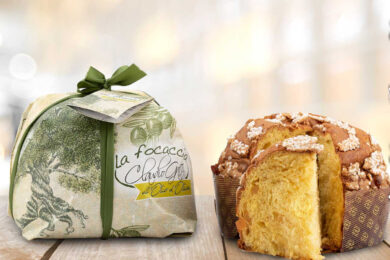 Panettoni Natale 2023 e non solo: ecco la focaccia con crema di pistacchio