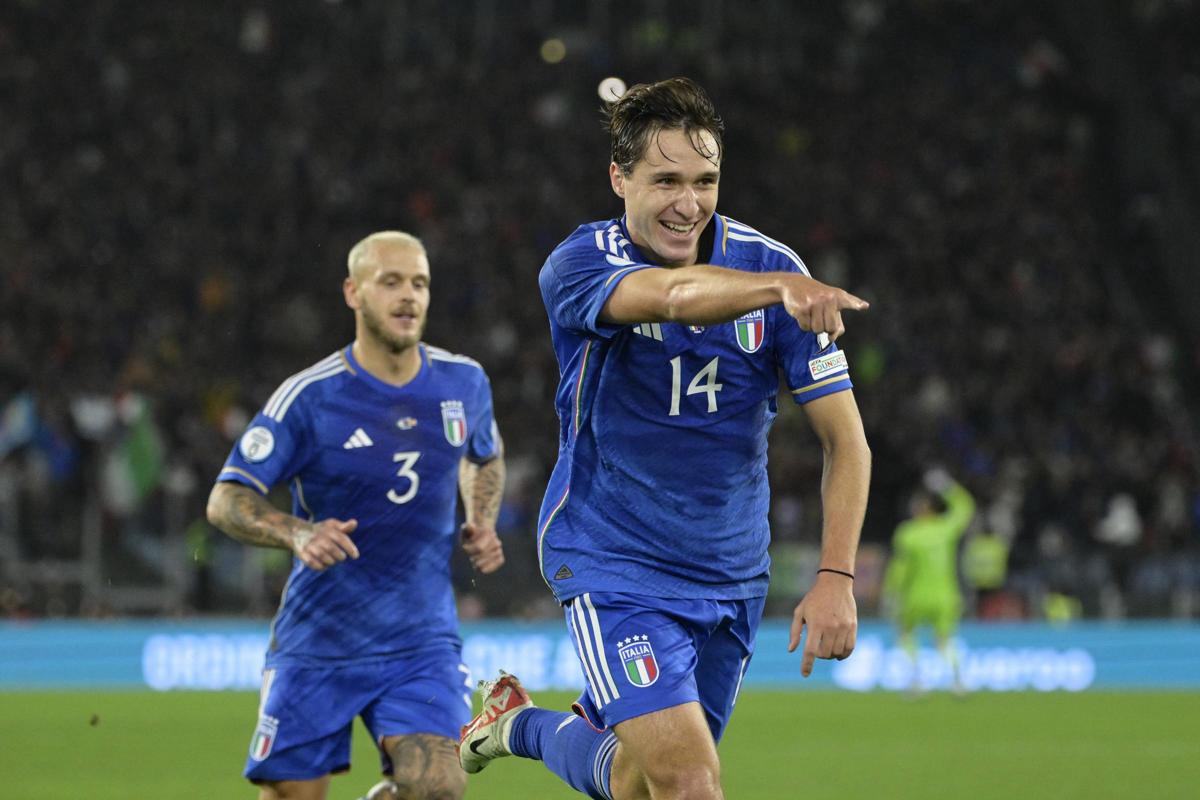 Galleria foto 'Italia, 5-2 alla Macedonia. Super Chiesa. Azzurri (quasi) a Euro 2024' - foto 1