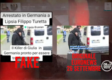“L’arresto di Filippo Turetta in Germania”, ma il video è un fake