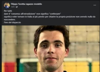 Filippo Turetta, su Fb c’è chi difende il presunto omicida di Giulia