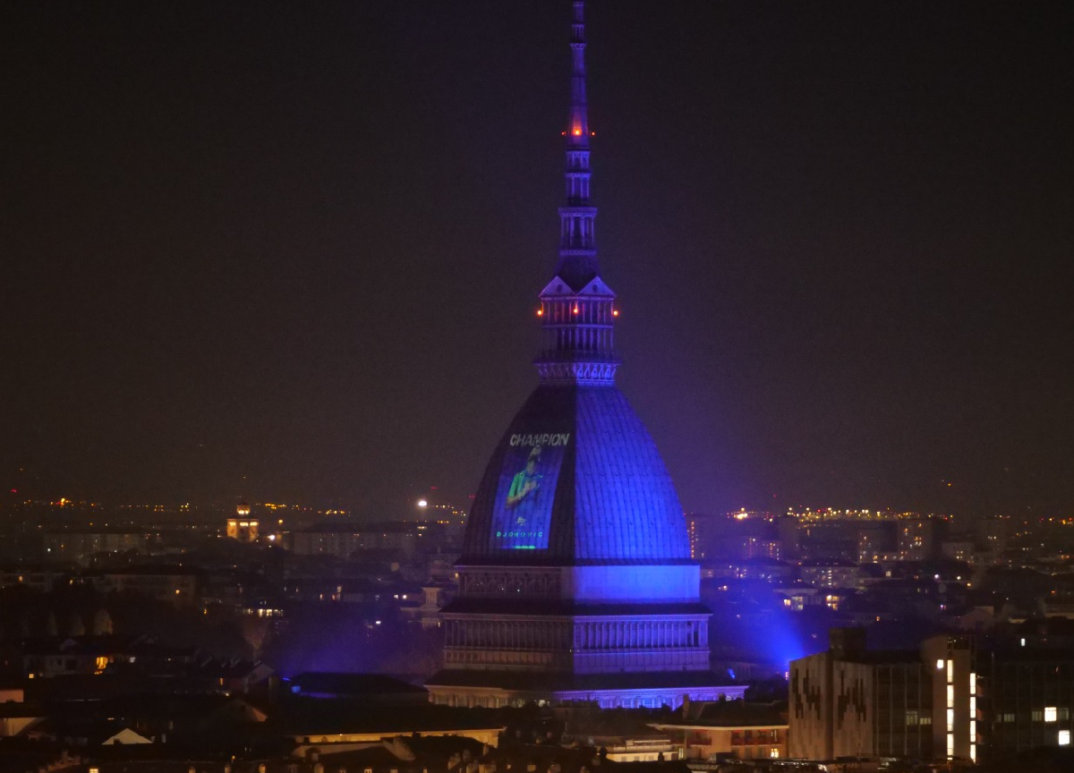 Nitto Atp Finals 2023, Iren celebra Djokovic a Torino Nitto Atp Finals 2023, Iren celebra Djokovic a Torino