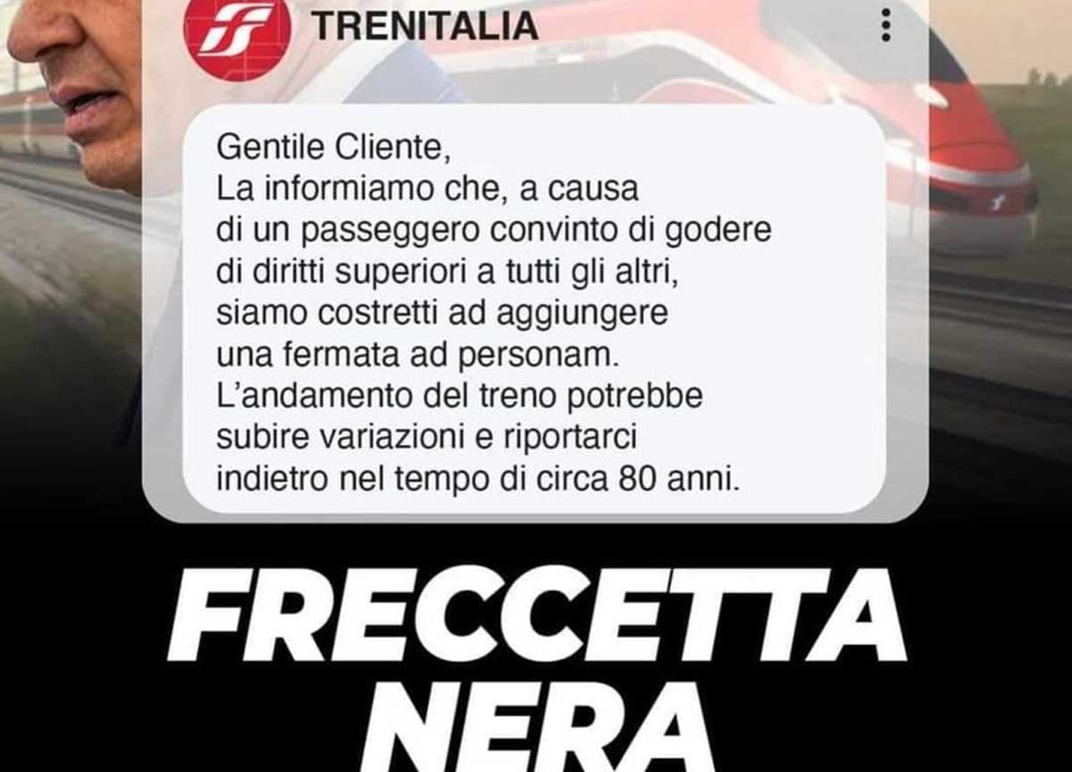 Lollobrigida e Frecciarossa, satira: “Adotta un ministro, fermate sotto casa”