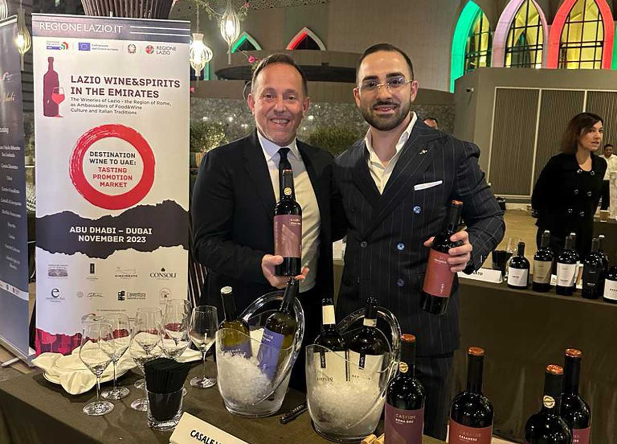 Roma piange Expo, La Regione Lazio brinda col vino del Lazio negli Emirati