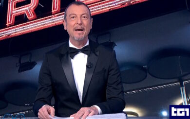 Ascolti tv, effetto Sanremo per il Tg1 che schizza oltre il 30% di share