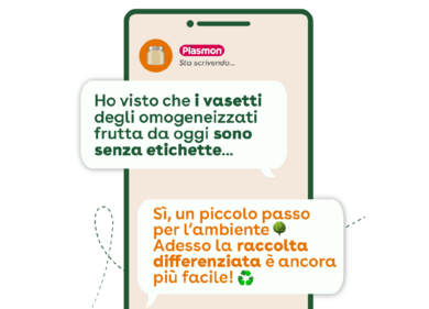 Sostenibilità, Plasmon: eliminate le etichette dai vasetti di omogeneizzati