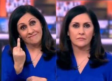 Giornalista della Bbc fa il dito medio ai telespettatori: la gaffe clamorosa