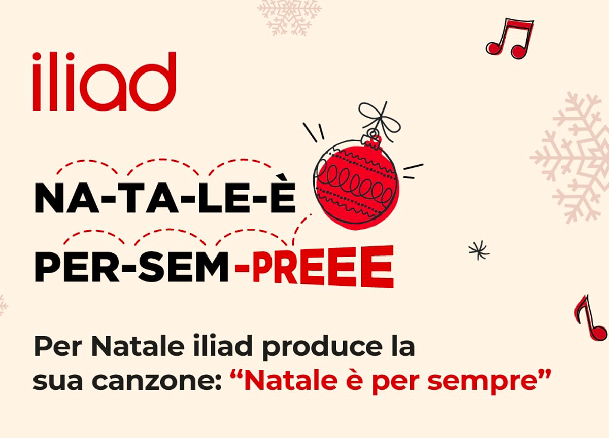 iliad celebra il Natale con il nuovo brano “Natale è per sempre” iliad celebra il Natale con il nuovo brano “Natale è per sempre”