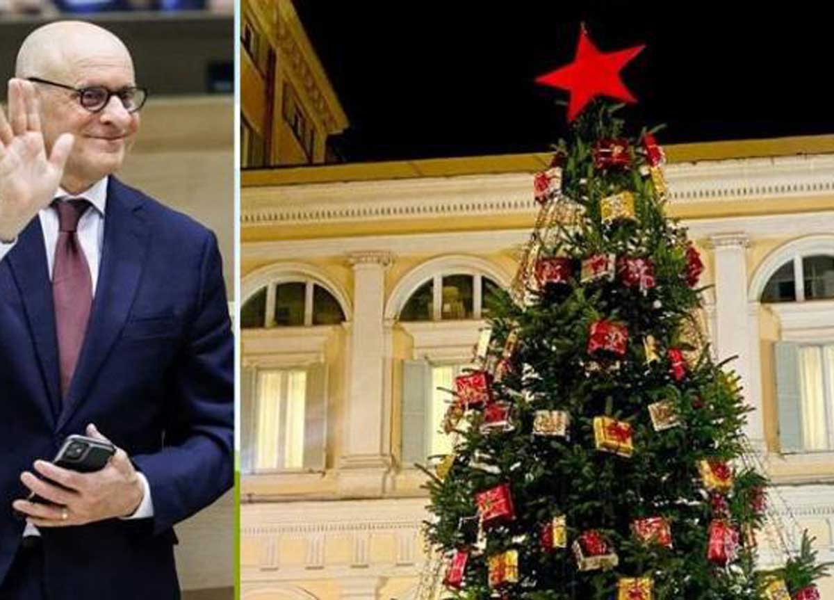 Stella rossa sull’albero, Rampelli fa retromarcia: “L’Urss? Era una battuta”