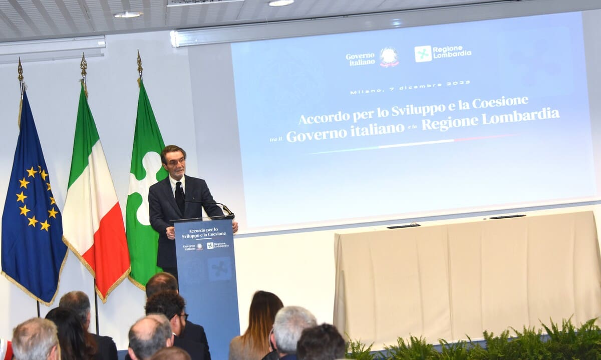 Giorgia Meloni e Attilio Fontana accordo economico importante per la Lombardia Giorgia Meloni e Attilio Fontana accordo economico importante per la Lombardia