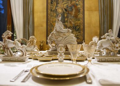 Milano, a Villa Necchi Il Trionfo da tavola di Gio Ponti dal Museo Ginori