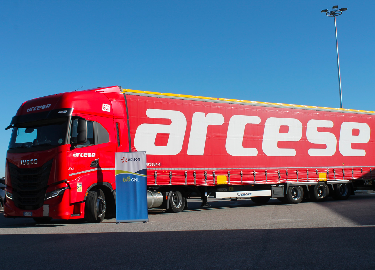 Edison Energia e Arcese insieme per un trasporto su strada più sostenibile Edison Energia e Arcese insieme per un trasporto su strada più sostenibile