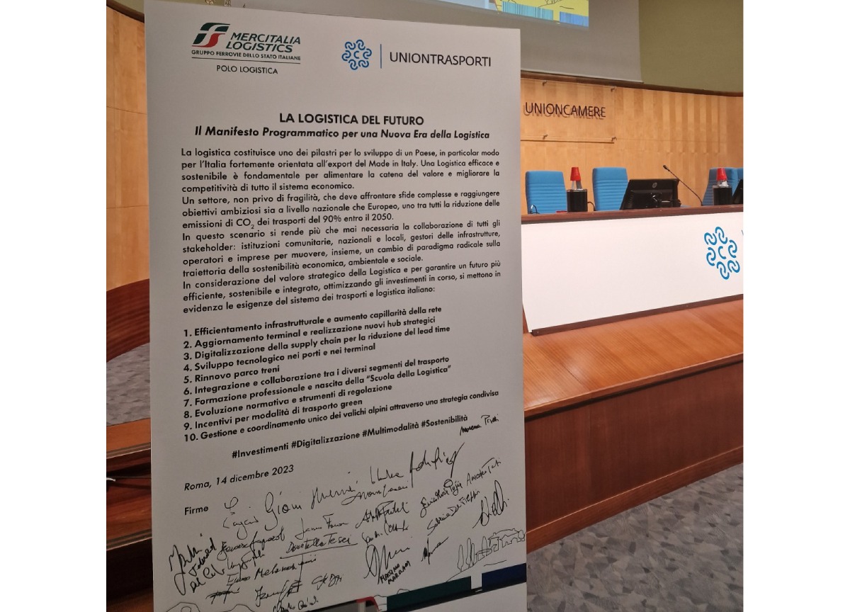 Mercitalia, presentato il Manifesto della Logistica a Roma Mercitalia, presentato il Manifesto della Logistica a Roma