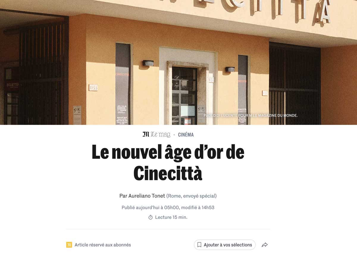 “Cinecittà, una rinascita italiana”. l’ascesa di Mussolini incanta i francesi