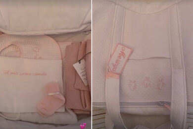 Federica Pellegrini partorisce: sulla borsa con la tutina, il nome della bimba